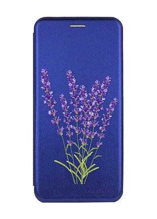Чохол-книжка з малюнком для samsung galaxy а25 (a256) синій :: лаванда (принт 28)