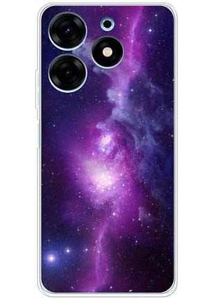 Чохол силіконовий з картинкою на tecno spark 20 pro (космос)