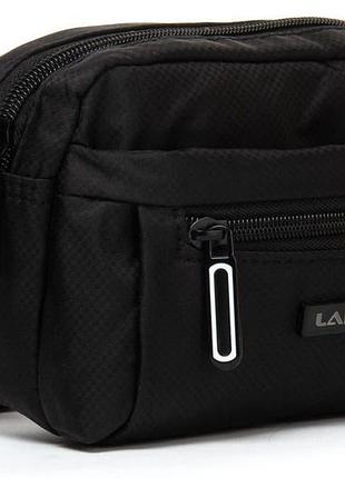 Сумка мужская на пояс lanpad черная