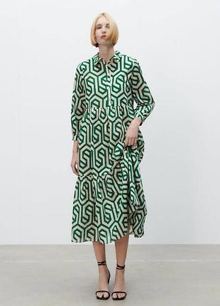 Сукня zara з бавовни  вільного крою 🤍 4