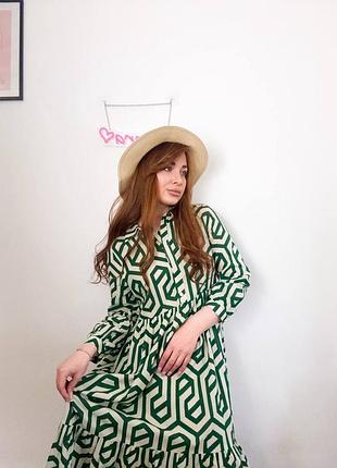 Сукня zara з бавовни  вільного крою 🤍