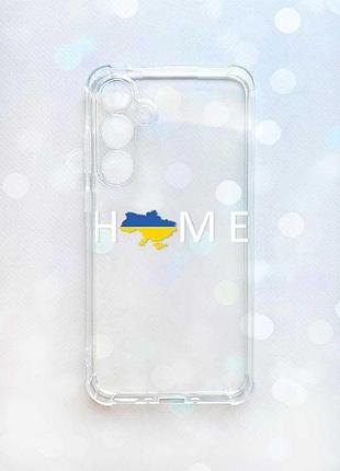 Чехол с утолщенными углами на samsung galaxy a35 (a356) :: дом украина (принт 73)