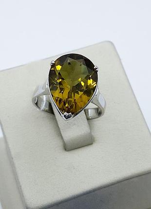 Каблучка срібна з султанітом 19 5,1 г