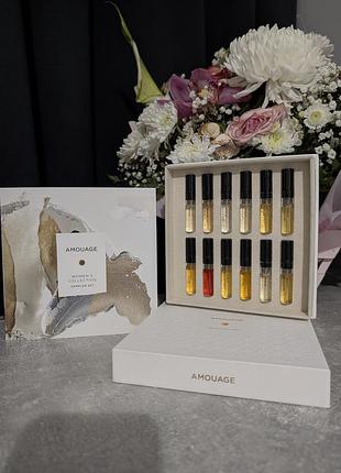 Новый подарочный набор 12 сэмплов amouage оригинал