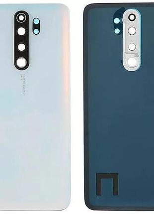 Задня кришка xiaomi redmi note 8 pro зі склом камери, білий