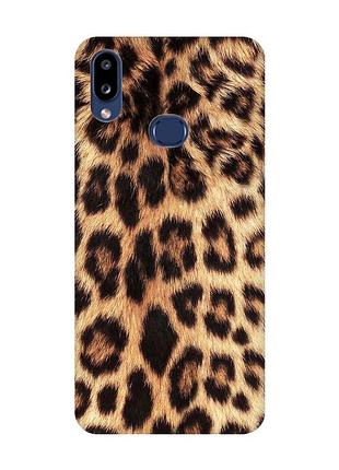 Матовий чохол з рожевими боками на samsung galaxy a10s (a107) :: леопардовий дизайн (принт 383)
