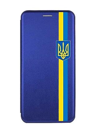 Чехол-книжка с рисунком для samsung galaxy a24 (a245) синий :: лента украина (принт 253)