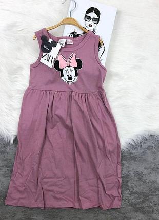 Детское летнее платье-сарафан от zara минни маус на 2/3, 3/4, 4/5, 7/8 лет