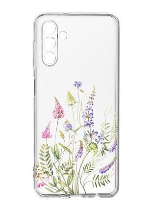 Прозрачный чехол на samsung galaxy a54 5g / a546 :: цветочная идиллия (принт 382)