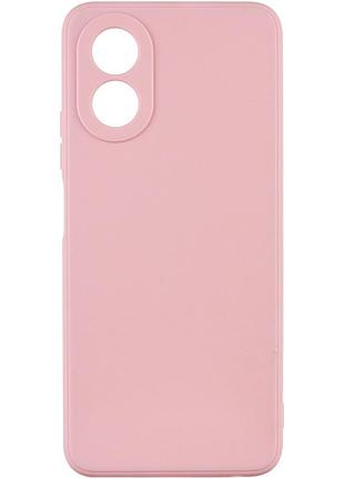 Чехол fiji style для oppo a38 (cph2579) силикон бампер с защитой блока камер светло-розовый