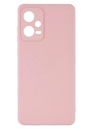 Чохол fiji soft для xiaomi redmi note 12 pro 5g силікон бампер світло-рожевий