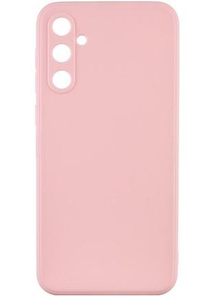 Чехол fiji style для samsung galaxy s23 (s911) силикон бампер с защитой блока камер светло-розовый