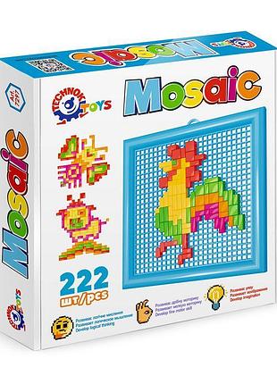 Мозаика technok toys на планшете набор 222 элемента детская развивающая для творчества и моторики