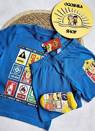 Дитяча піжама літня fireman sam 86-92 см для хлопчиків