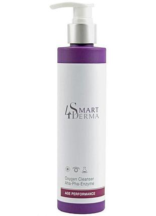 Гель для умывания smart4derma age performance «активатор энергии» oxygen cleanser aha-pha-enzyme 250 мл