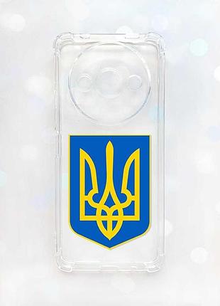 Чехол с утолщёнными углами на xiaomi redmi a3 :: тризуб украина (принт 256)