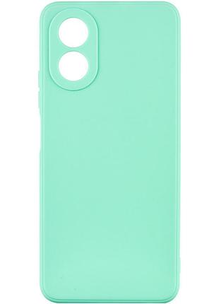 Чехол fiji style для oppo a18 (cph2591) силикон бампер с защитой блока камер бирюзовый