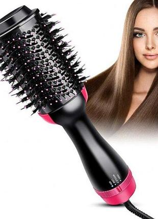Фен-расческа для укладок one step blower brush 3 в 1 чорний