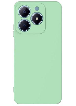 Чехол fiji style для realme c51 (rmx3830) силикон бампер с защитой блока камер бирюзовый
