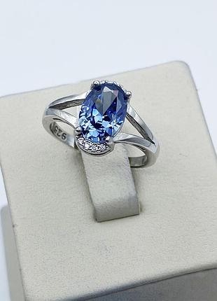 Кольцо серебряное с мистик топазом и кубическим цирконием 17,5 2,74 г