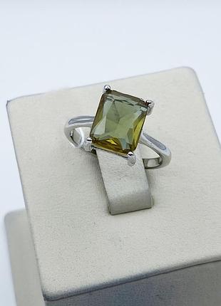 Каблучка срібна з султанітом 18 3,15 г