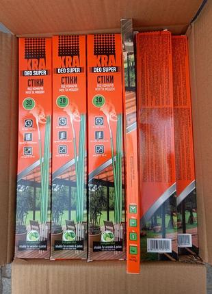 Палочки стики от комаров мух kra deo super 30 шт./уп.