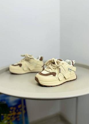 Детские кроссовки бежевые 1313 30
