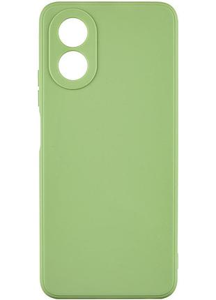 Чохол fiji style для oppo a18 (cph2591) силікон бампер із захистом блоку камер фісташковий
