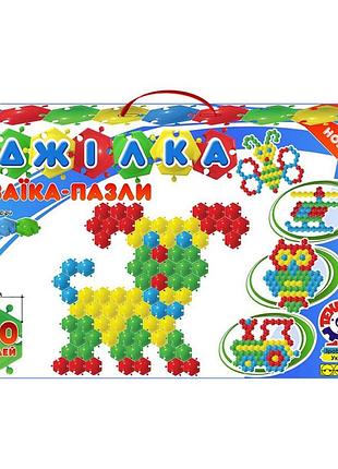 Мозаика технок пчелка 100 деталей пазл мозаика 100 элементов с крупными фишками для детей