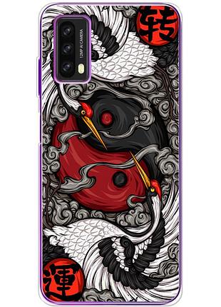 Чохол силіконовий з картинкою на blackview a90 (знак инь янь)