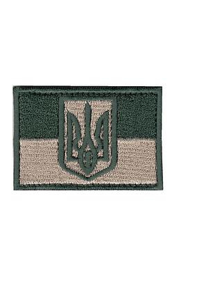 Шеврон зсу, військовий / армійський, український прапор, на липучці, 5 см * 8 см