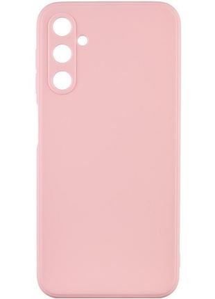 Чехол fiji style для samsung galaxy a05s (a057) силикон бампер с защитой блока камер светло-розовый