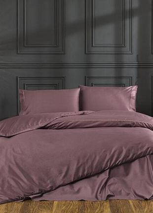 Комплект постельного белья tivolyo home casual murdum сатин люкс 220-200 см лиловый