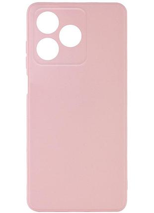 Чехол fiji style для xiaomi redmi 12 5g силикон бампер с защитой блока камер светло-розовый