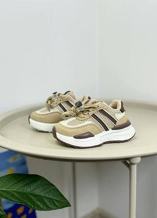 Детские кроссовки бежевые 1269 29