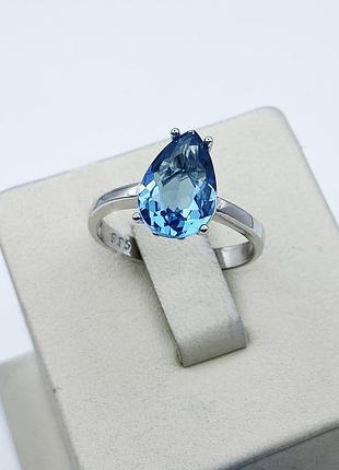 Каблучка срібна з кварцем 17,5 2,73 г