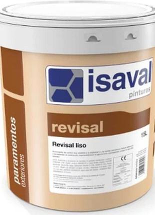 Краска фасадная щелочестойкая ревисаль лисо revisal liso isaval 4л 6кг 15
