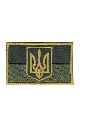 Шеврон всу, военный / армейский,украинский флаг, на липучке, 5 см * 8 см