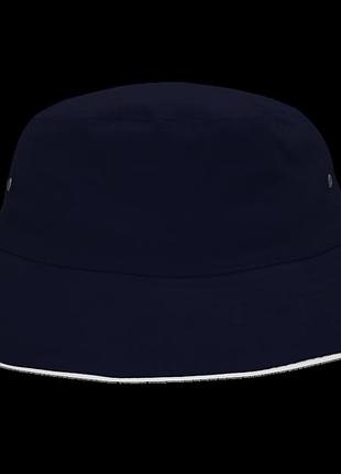 Панама шляпа headwear brushed sports twill bucket hat темно-синяя с белым