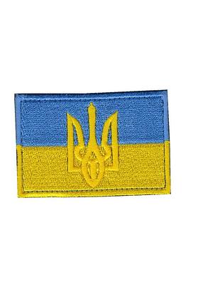 Шеврон всу, военный / армейский,украинский флаг, на липучке, 5 см * 8 см
