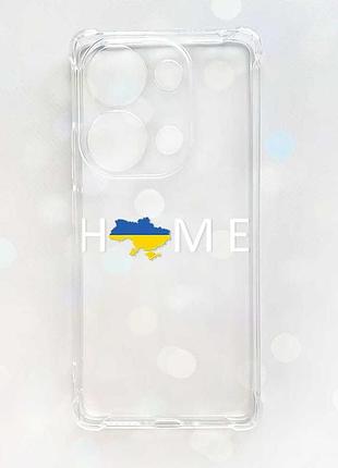 Чехол с утолщёнными углами на xiaomi redmi note 13 pro 4g :: дом украина (принт 73)