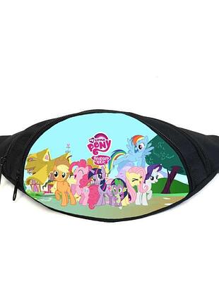 Поясна сумка бананка мій маленький поні my little pony (gb-mlp 01-018) gear bag чорна