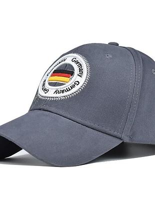 Сіра молодіжна бейсболка narason з лого germany