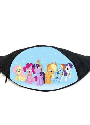 Поясна сумка бананка мій маленький поні my little pony (gb-mlp 01-025) gear bag чорна