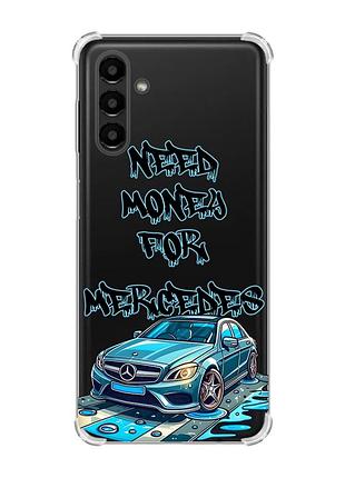 Чохол із потовщеними кутами на samsung galaxy a04s/a13 5g :: хочу мерседес (принт 387)