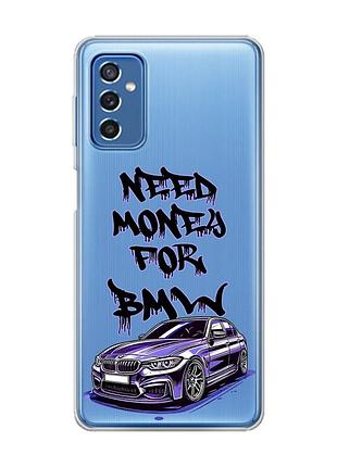 Прозрачный чехол на samsung galaxy m52 :: хочу бмв (принт 386)