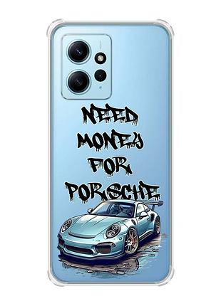 Чехол с утолщенными углами на xiaomi redmi note 12 4g :: хочу порше (принт 385)