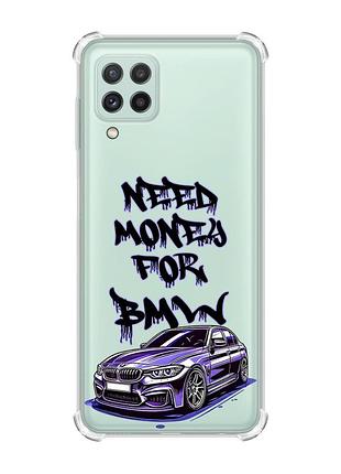 Чехол с утолщёнными углами на samsung galaxy a22 5g / a22s 5g :: хочу бмв (принт 386)