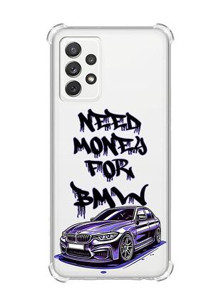 Чехол с утолщёнными углами на samsung galaxy a72 (a725) :: хочу бмв (принт 386)