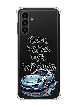 Чехол с утолщёнными углами для samsung galaxy a04s/a13 5g :: хочу порше (принт 385)